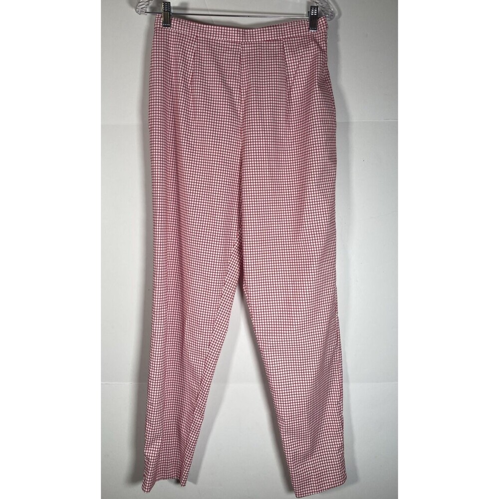 COMPAGNIE INTERNATIONALE EXPRESS Pants 11/12 Vintage 80s 90s Red White Plaid